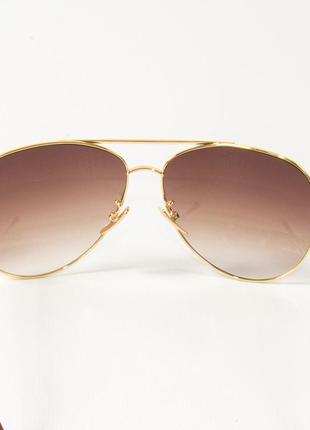 Солнцезащитные очки авиаторы b80-05/1 светло-коричневые5 фото