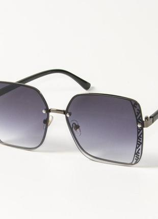 Женские солнцезащитные квадратные очки 6301/6 черные