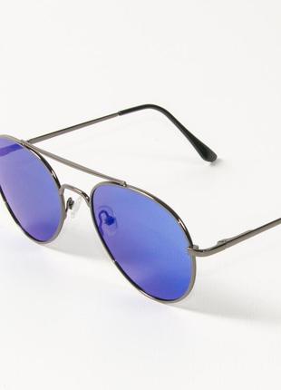 Поляризаційні сонцезахисні окуляри авіатори (арт. p8048/2) сині3 фото