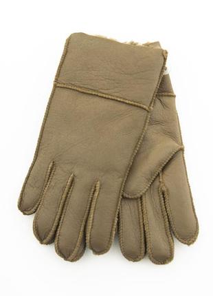 Перчатки для детей 7 - 10 лет из натуральной кожи (арт. 19с-2)  бежевый