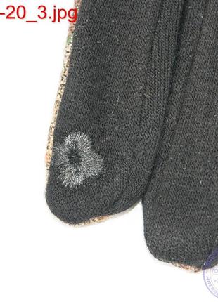 Женские трикотажные стрейчевые перчатки для сенсорных телефонов - №17-1-203 фото