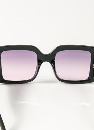 Солнцезащитные квадратные женские очки 2425/2 фиолетовые5 фото
