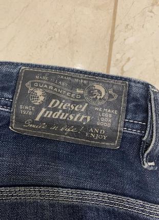 Джинсовые шорты diesel синие классические5 фото