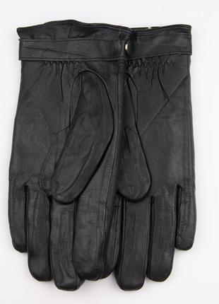 Мужские кожаные зимние перчатки с овчиной (арт. m24-1)2 фото