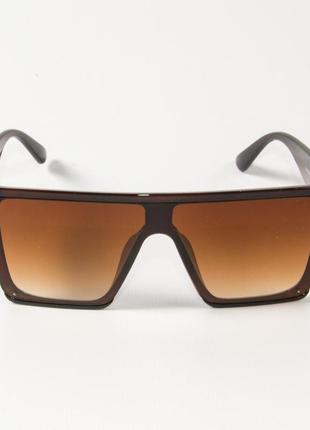Солнцезащитные очки маски 338818/2 коричневые2 фото