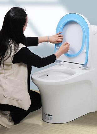 Чехол-накладка, утеплитель на сиденье унитаза универсальный размер