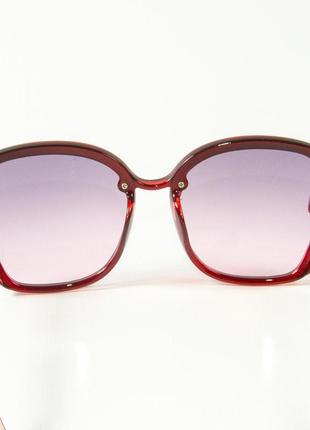 Женские очки квадратные 2319/6 красные5 фото
