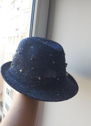 Летняя шляпа с пайетками1 фото