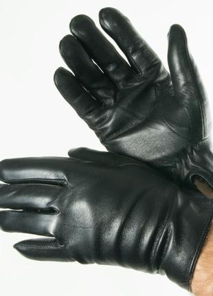 Мужские зимние перчатки из натуральной кожи (арт. 18m6-2) 20-21 см2 фото
