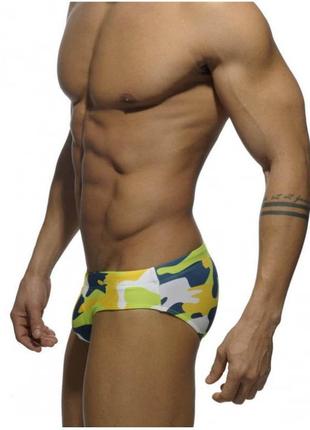 Пляжные плавки слипы для мужчин sport line разноцветный2 фото