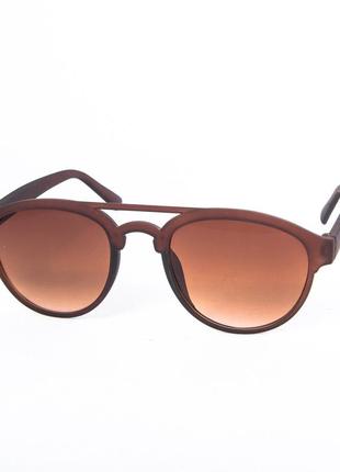 Солнцезащитные очки унисекс коричневые 2-8624/1