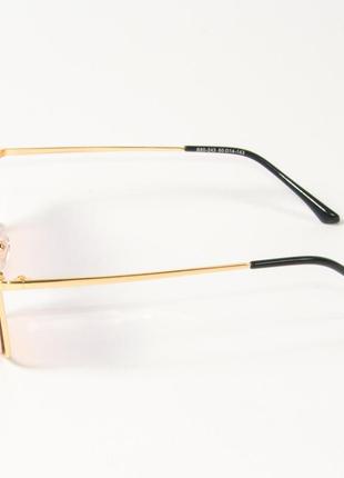 Солнцезащитные квадратные очки b80-243/4 фиолетово-оранжевые5 фото