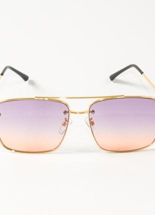 Солнцезащитные квадратные очки b80-243/4 фиолетово-оранжевые2 фото