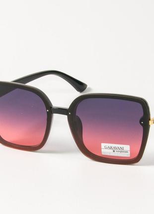 Жіночі сонцезахисні квадратні окуляри 33708/1 фіолетово-рожеві