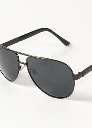 Поляризационные солнцезащитные очки авиаторы p9108/2 с серебристой оправой3 фото