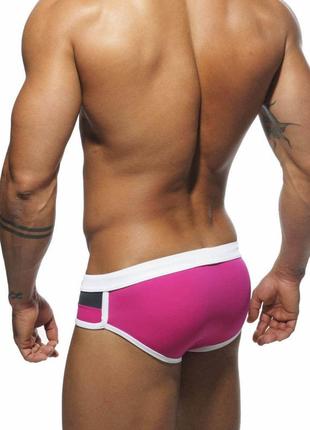 Мужские плавки слипы sport line розовые розовый3 фото