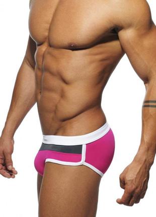 Мужские плавки слипы sport line розовые розовый2 фото