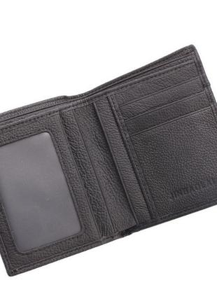 Кожаный мужской клатч кошелек рептилия черный, мужское портмоне из натуральной кожи вертикальный4 фото