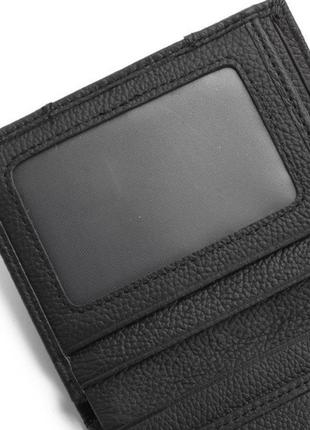 Кожаный мужской клатч кошелек рептилия черный, мужское портмоне из натуральной кожи вертикальный5 фото