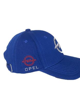 Бейсболка з логотипом авто opel sport line синій2 фото