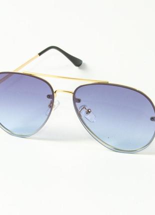Сонцезахисні окуляри авіатор 80-665/5 блакитні