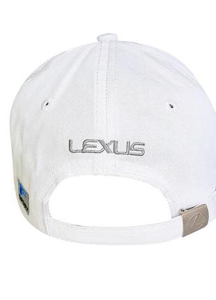 Бейсболка с логотипом авто лексус sport line белый2 фото