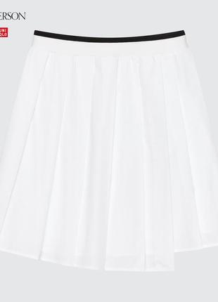 Женская плиссированная мини-юбка jw anderson uniqlo5 фото