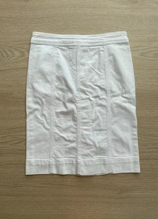 Белая джинсовая юбка m&amp;s2 фото