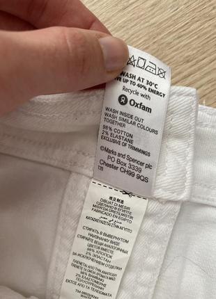 Белая джинсовая юбка m&amp;s4 фото