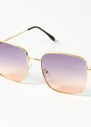 Квадратные солнцезащитные очки 80-661/3 фиолетово-розовые