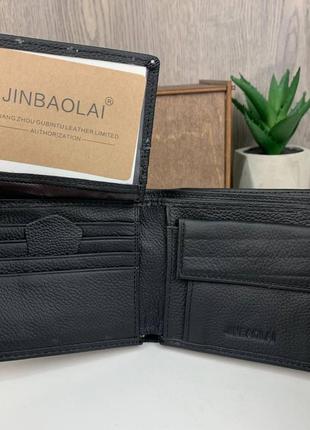 Мужской подарочный набор кожаный кошелек портмоне + поясной ремень в коробке7 фото