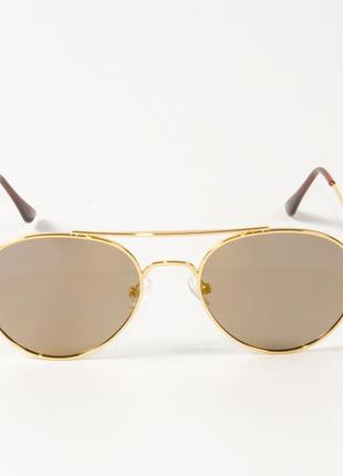 Поляризационные солнцезащитные очки авиаторы p8048/3 светло-коричневые2 фото