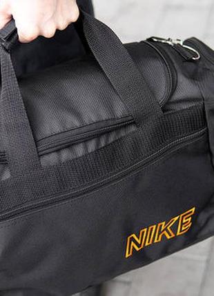 Стильная спортивная сумка nike oranje текстильная чорная для спортзала и путешествий1 фото