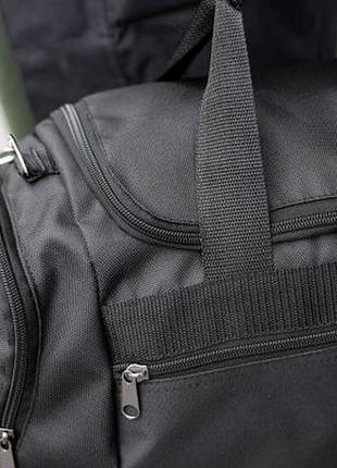 Стильная спортивная сумка nike oranje текстильная чорная для спортзала и путешествий4 фото