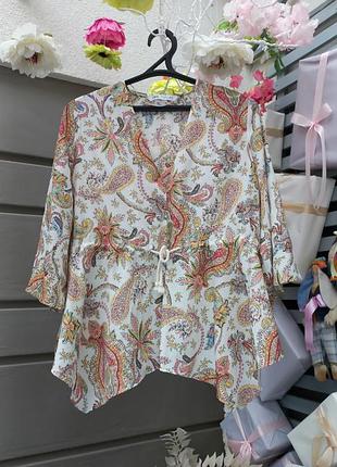 Блуза блузка zara накидка