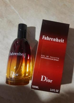 Dior fahrenheit 100мл диор фаренгейт мужская туалетная вода1 фото