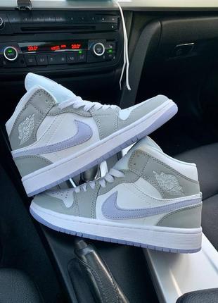 Кроссовки расспродажа 36,41 nike jordan retro 1 grey violet1 фото