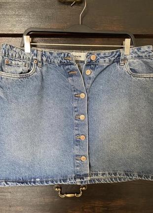 Классная джинсовая стильная юбка 52-54 р4 фото