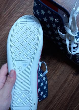 Кеди з американським флагом конверси жіноче взуття секонд3 фото