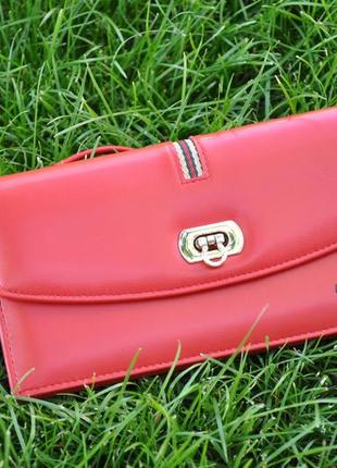 Жіночий червоний клатч гаманець baellerry