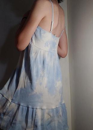 Светло-голубое платье клеш c&amp;a2 фото
