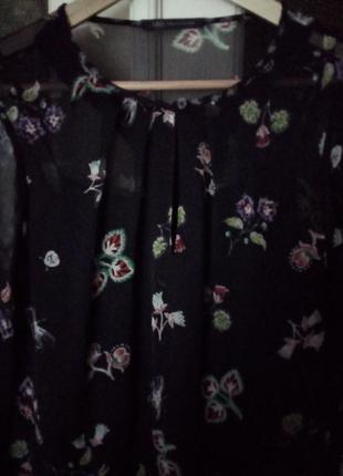 Платье шифон в цветы m&amp;s5 фото