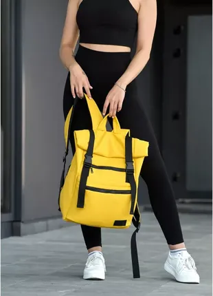 Жіночий рюкзак рол sambag rolltop zard жовтий3 фото
