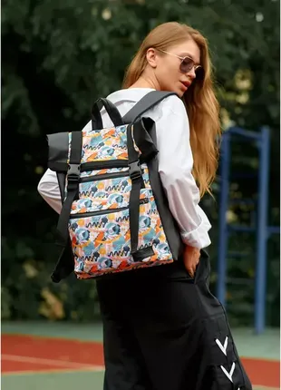 Женский рюкзак ролл sambag rolltop zard с принтом light