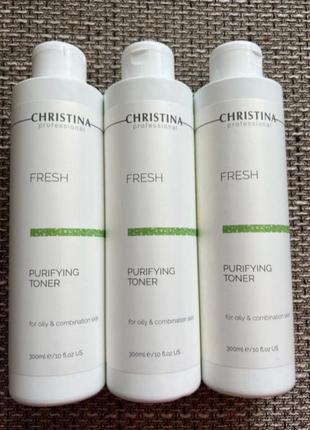 Очищуючий тонік з лемонграс для жирної шкіри christina purifying toner for oily skin with lemongrass1 фото