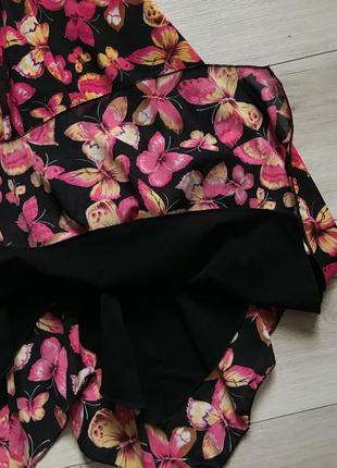 Асиметричне сітчасте плаття з принтом метелика jane norman8 фото