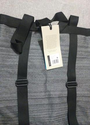 Стильний рюкзак-сумка водонепроникний два в одному ucon acrobatics ruben bag чорний із сірим.10 фото
