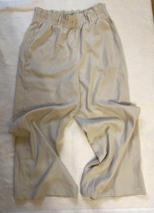 Бежевые легкие летние брюки vero moda eur 36
