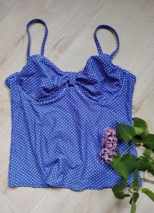 Верх от купальника в горох, размер xl-xxl