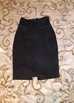 Юбка замшева